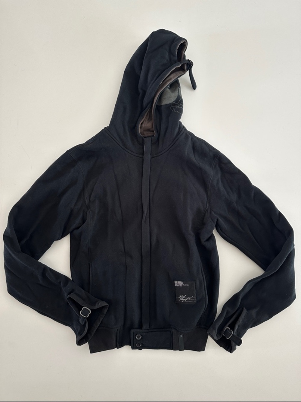 Karl Lagerfeld Black Zip Up Hoodie